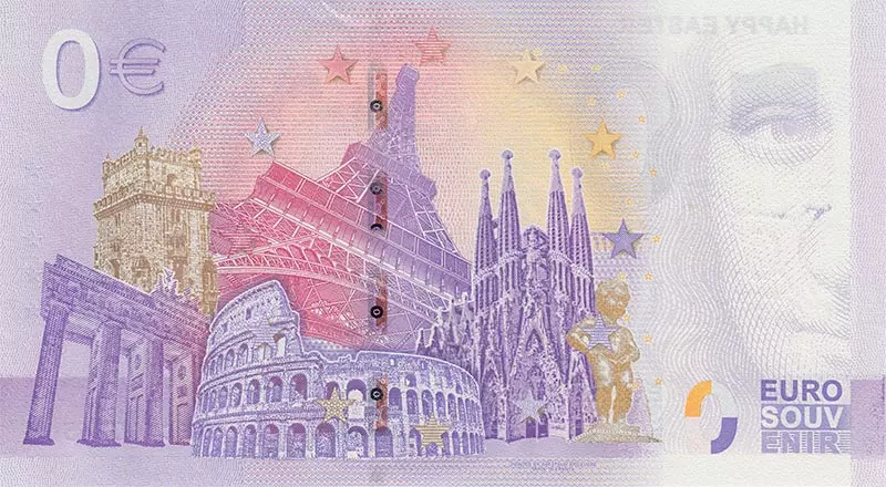 0-Euro-Banknote Monaco Ozeanographisches Museum - Segelschiff 2021