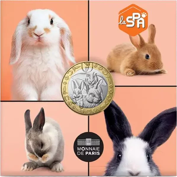 4 x 5 Euro Frankreich Lieblingshaustiere 2025