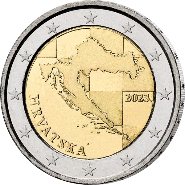 2 Euro Kroatien Kursmünze 2023