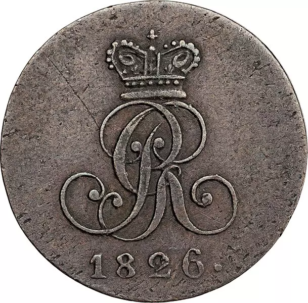1 Pfennig Hannover König Georg IV. 1821-1830