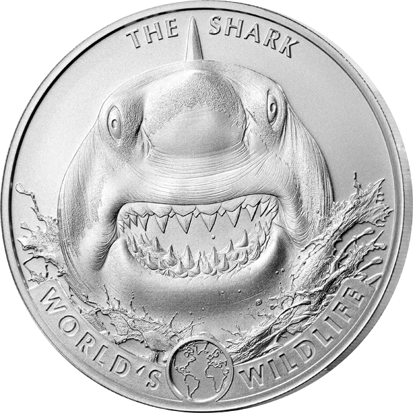 1 Unze Silber Kongo World's Wildlife - The Shark 2026