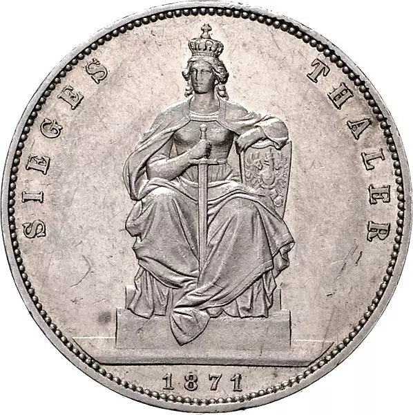 Siegestaler Preußen König Wilhelm I. 1871