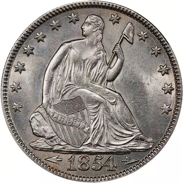 1/2 Dollar USA Sitzende Liberty (ohne Strahlen) 1853-1891