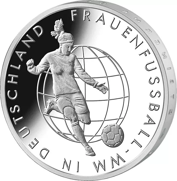 10 Euro BRD Frauenfußball-WM 2011 Stempelglanz