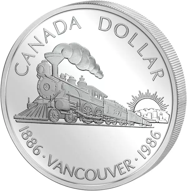 1 Dollar Kanada  Vancouver 1986