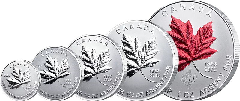 1 - 5 Dollars Kanada Maple Leaf Set 2025 1 - 5 Dollars Kanada Maple Leaf Set 2025
