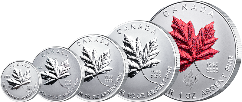 1 - 5 Dollars Kanada Maple Leaf Set 2025
