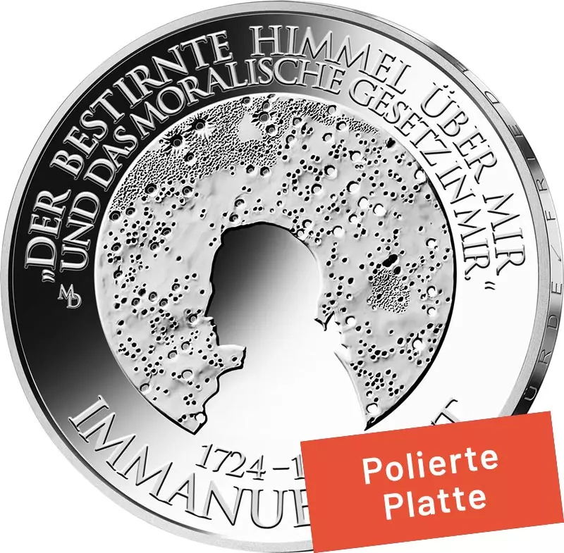 20 Euro BRD 300. Geburtstag Immanuel Kant 2024 - Polierte Platte