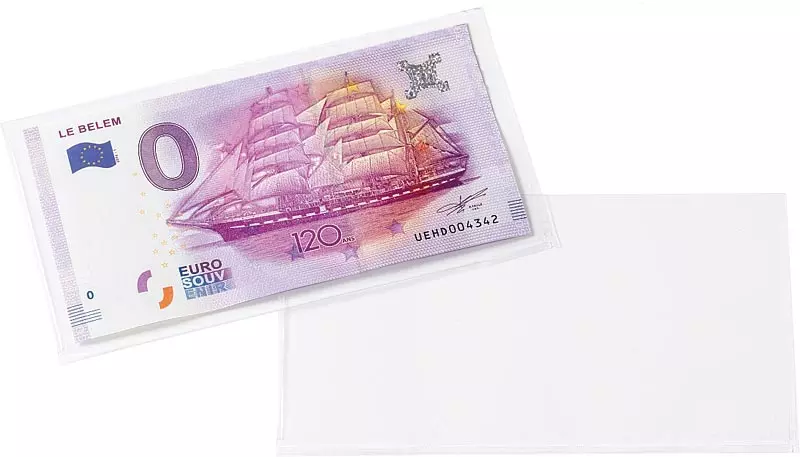 50 Schutzhüllen für Banknoten und 0-Euro-Banknoten