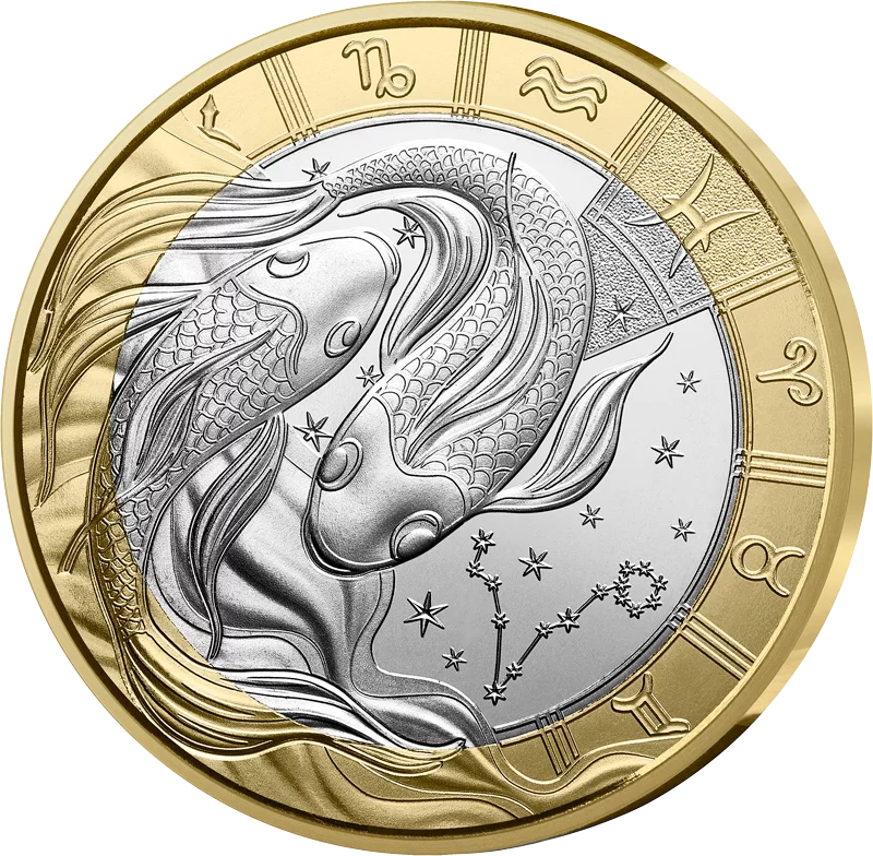 5 Euro Frankreich Sternzeichen - Fische