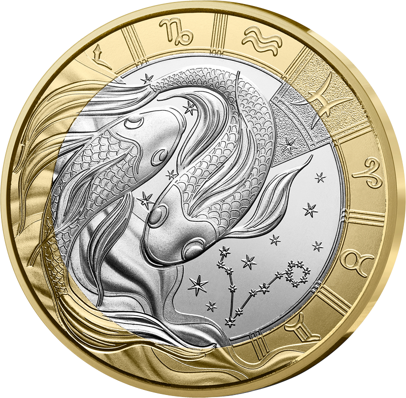 5 Euro Frankreich Sternzeichen - Fische
