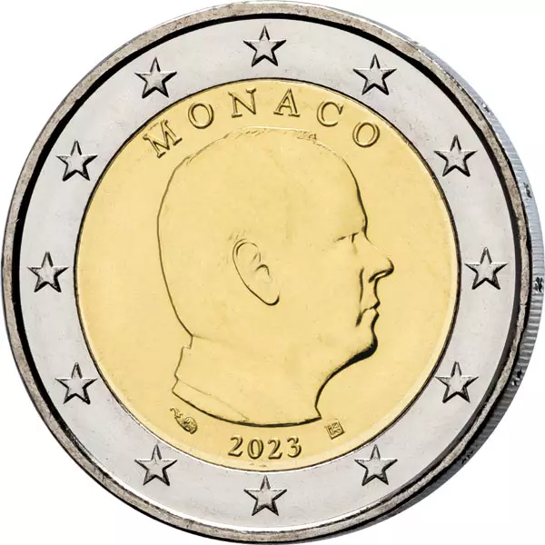 2 Euro Monaco Fürst Albert II. 2023