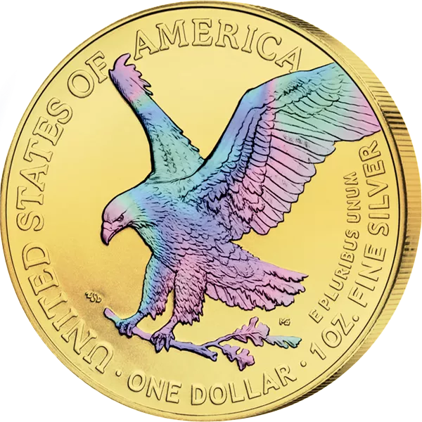 1 Dollar USA Eagle Liberty 2026 Golden Holographic