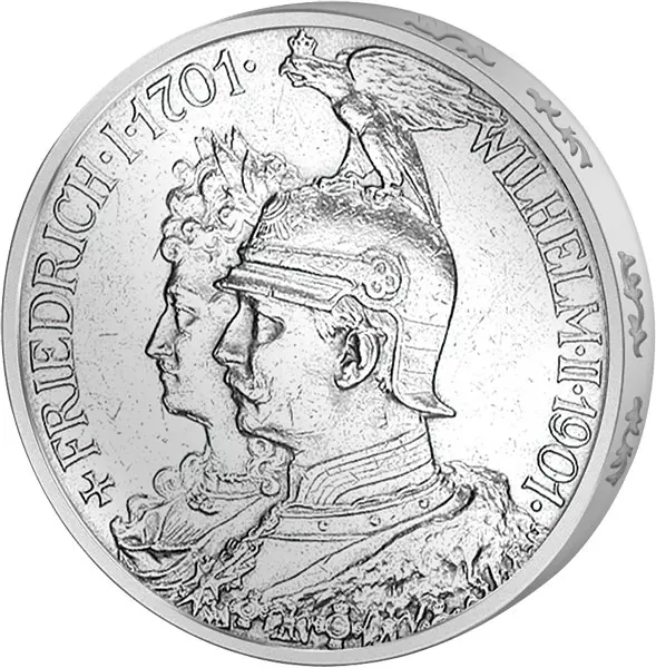 5 Mark Preußen 200 Jahre Königreich Preußen 1901 vorzüglich 5 Mark Preußen 200 Jahre Königreich Preußen 1901 vorzüglich