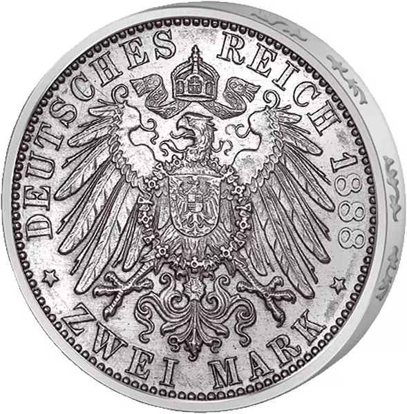 2 Mark Bayern König Otto 1888