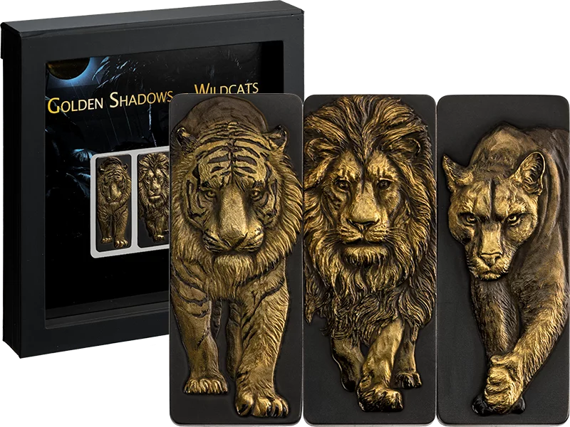 Silberbarren-Set Golden Shadows - Wildcats