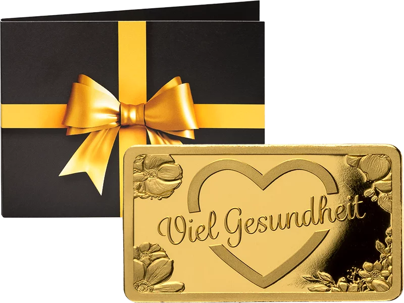 Goldbarren Viel Gesundheit