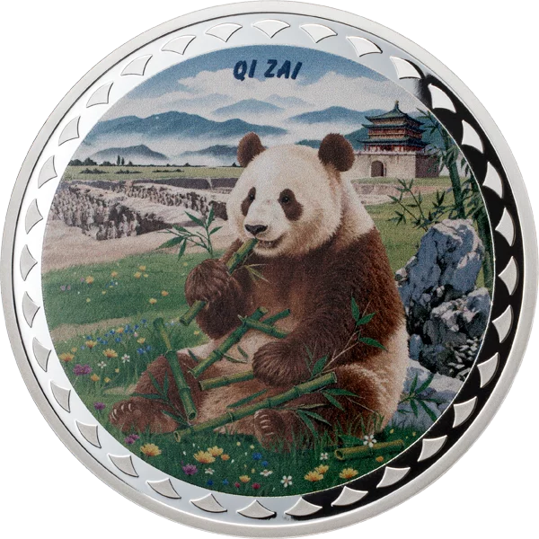 2 Dollar Samoa Panda Fan Coin Qi Zai 2025