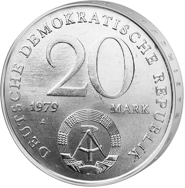 20 Mark DDR 30 Jahre DDR 1979 vorzüglich