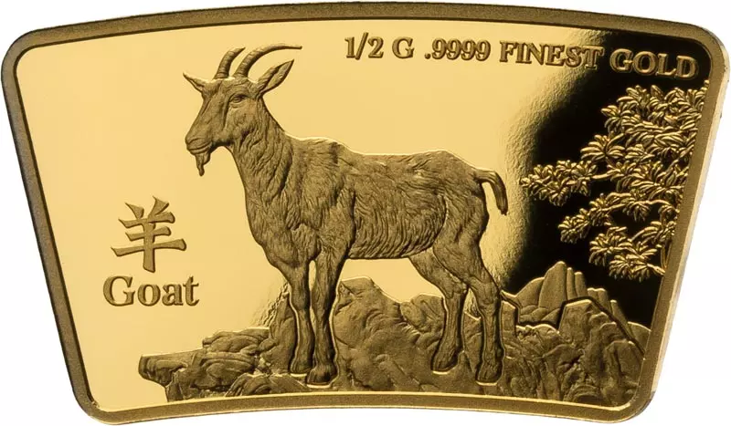 10 Dollars Salomonen Lunar Year Gold Edition - Ziege 2024