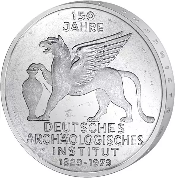 5 DM Münze BRD Archäologisches Institut 1979 stempelglanz