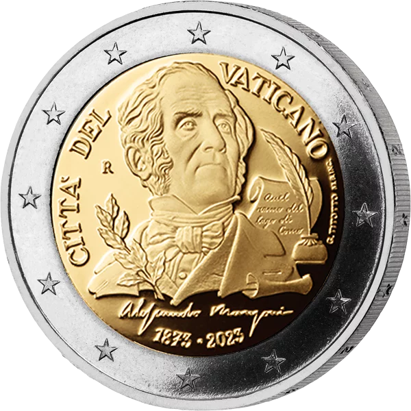 2 Euro Numisbrief Vatikan 150. Todestag Alessandro Manzoni 2023