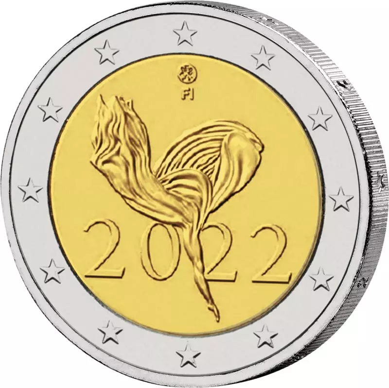2 Euro Finnland 100 Jahre Finnisches Nationalballett 2022