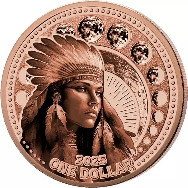 1 Dollar USA Mesa Grande Moon Goddess Hanwi 2025