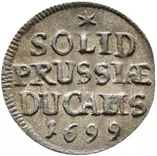 Schilling Brandenburg-Preußen Kurfürst Friedrich III. 1698-1700