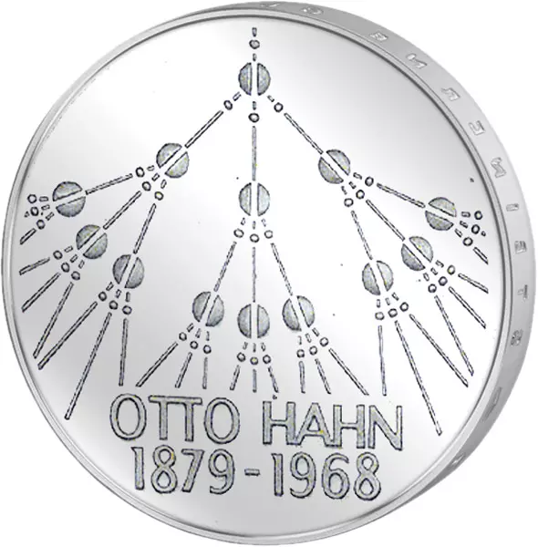 5 DM BRD Otto Hahn 1979 stempelglanz