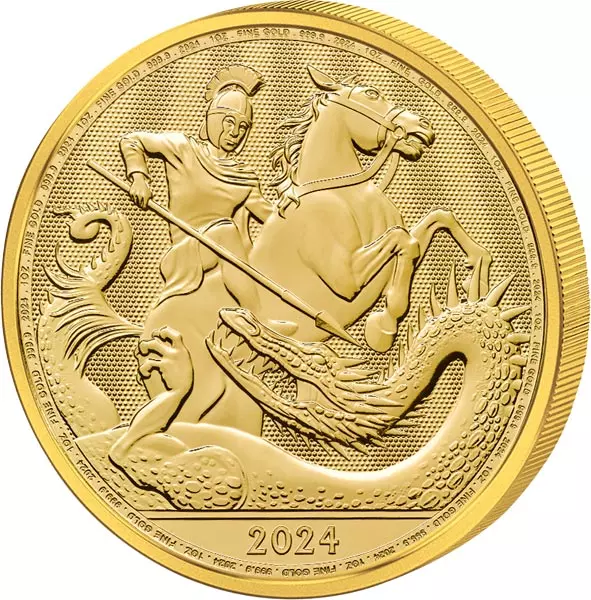 1 Unze Gold Großbritannien St. George and the Dragon 2024