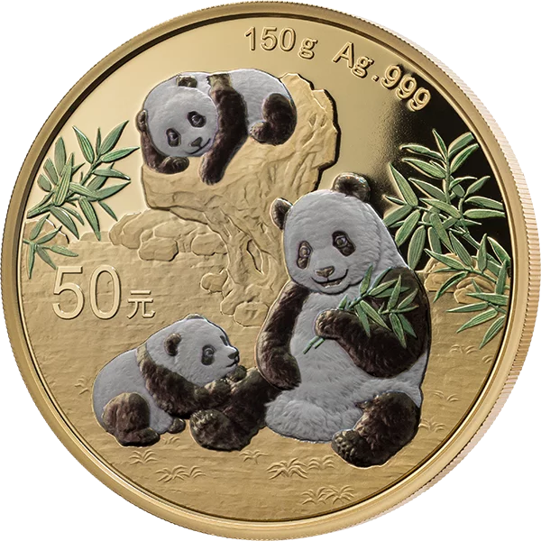 50 Yuan China Quadrum Gold Panda 2025