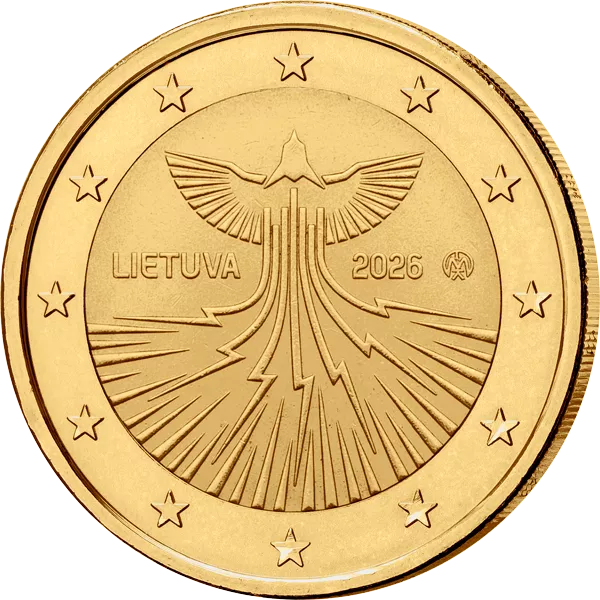 Kollektion: 2-Euro-Gedenkmünzen als vollvergoldete Premiumausgaben