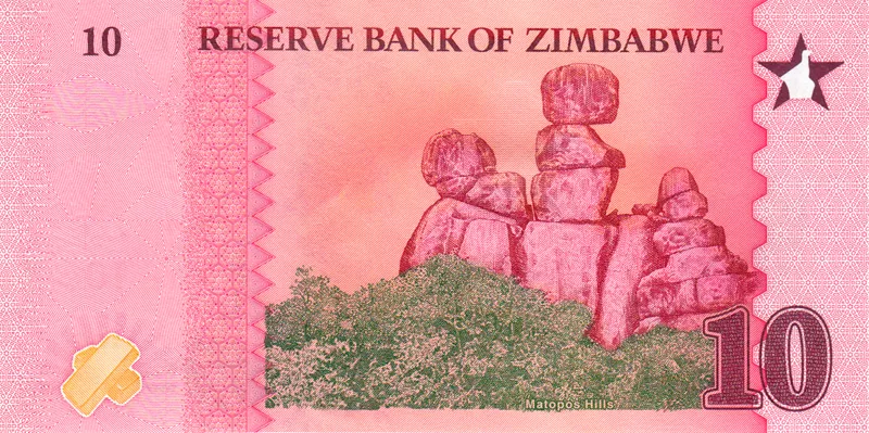 10 - 50 ZiG Banknotensatz Simbabwe 2026