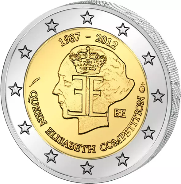 2 Euro Belgien 75 Jahre Königin-Elisabeth-Musikwettbewerb 2012