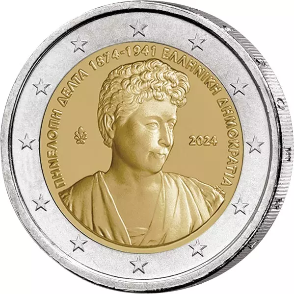2 Euro Numisbrief Griechenland 150. Geburtstag Penelope Delta 2024
