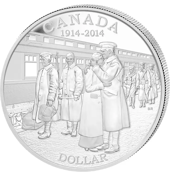 1 Dollar Kanada 100 Jahre Beginn des 1. Weltkriegs 2014