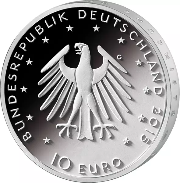 10 Euro BRD 500. Geburtstag Lucas Cranach 2015 Stempelglanz