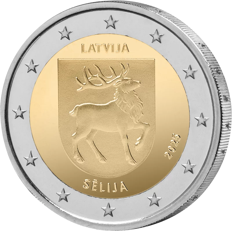 2 Euro Lettland Region Selija 2025