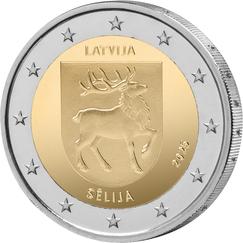 2 Euro Lettland Region Selija 2025