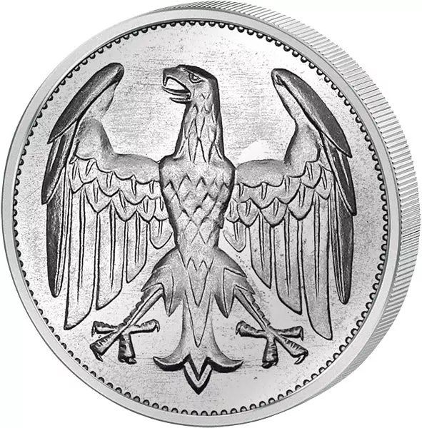 3 Mark Weimarer Republik Adler ohne Inschrift 1922