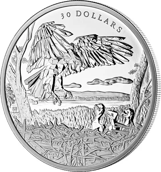 30 Dollars Kanada Multifaceted Animal Family - Bald Eagle 2022