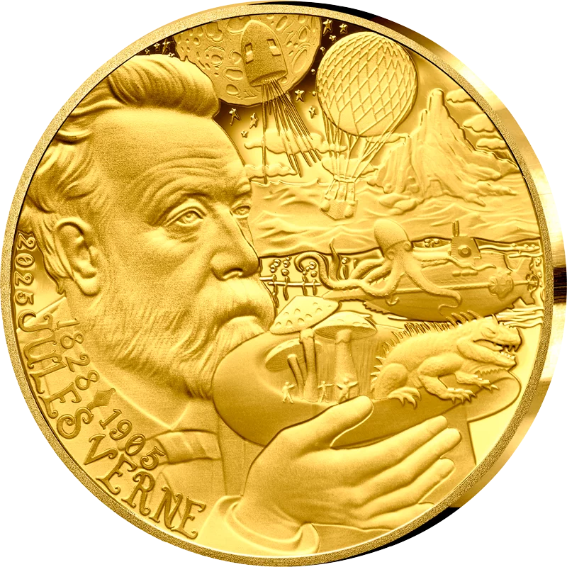 20 Euro Frankreich 120. Todestag Jules Verne - Seine Werke 2025