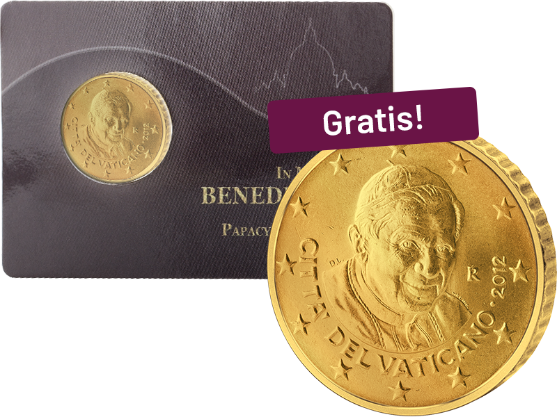 50 Cent Vatikan In Gedenken an Papst Benedikt XVI. 2006-2013