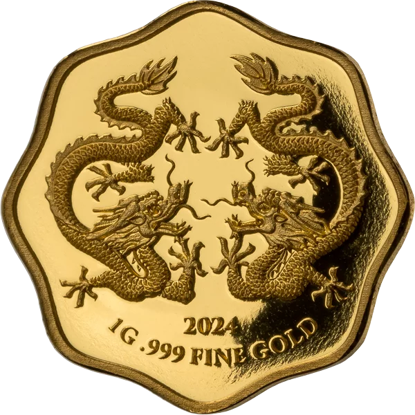5 Dollars Fidschi Blossom Shape Drache 2024
