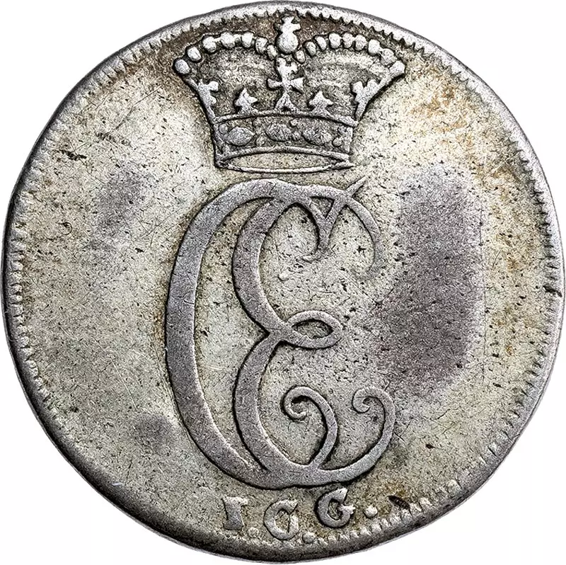 1/12 Taler Ostfriesland Graf Carl Edzard 1736, 1738-1743