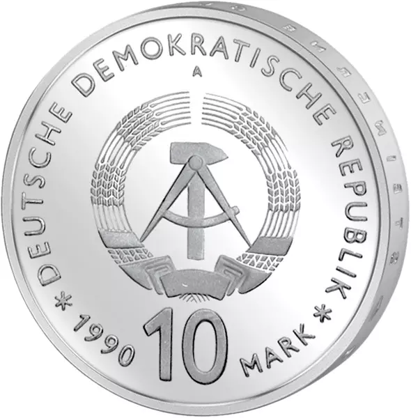 10 Mark DDR Johann Gottlieb Fichte 1990 Stempelglanz