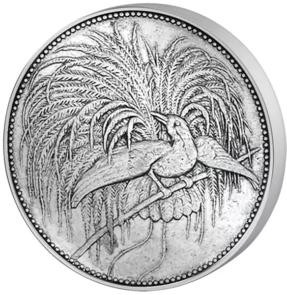 1/2 Mark Deutsch-Neuguinea Paradiesvogel 1894 sehr schön