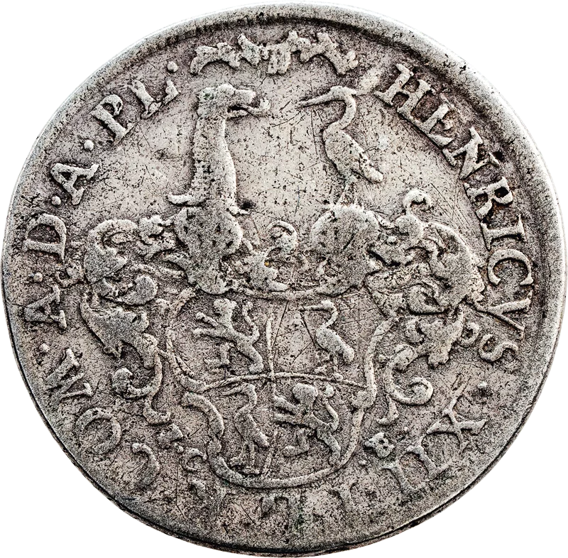 1/6 Taler Reuß-Schleiz Graf Heinrich XII. 1763