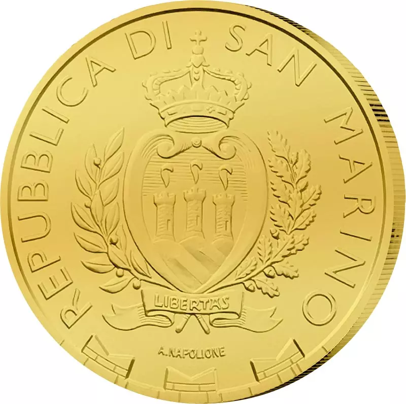 5 Euro San Marino Wanderfalke 2025 Golden Holographic